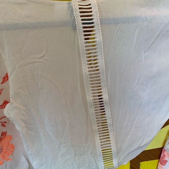 H&M Floral Crop Sheer Shirt - Picture 8 of 8